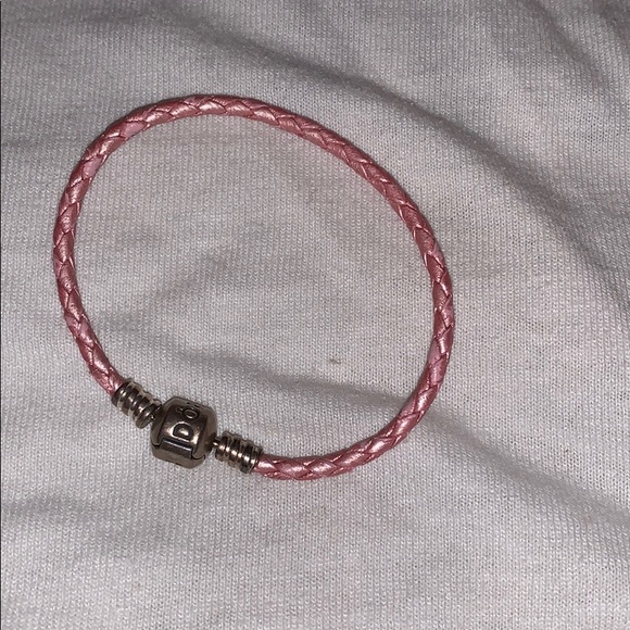 Pandora Jewelry - Pandora Single Braided Pink Bracelet. Lightly worn